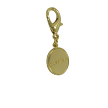 Dongguan Factory Customized Rould Gold Metal Keyring